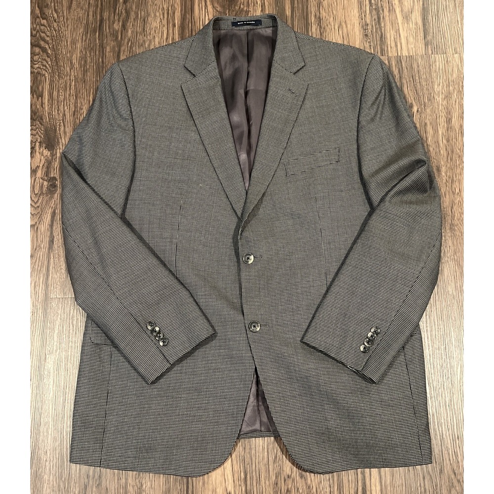 Cremieux Collection Blazer 2 Button Jacket Loro Piana 44R Gray Denverwood